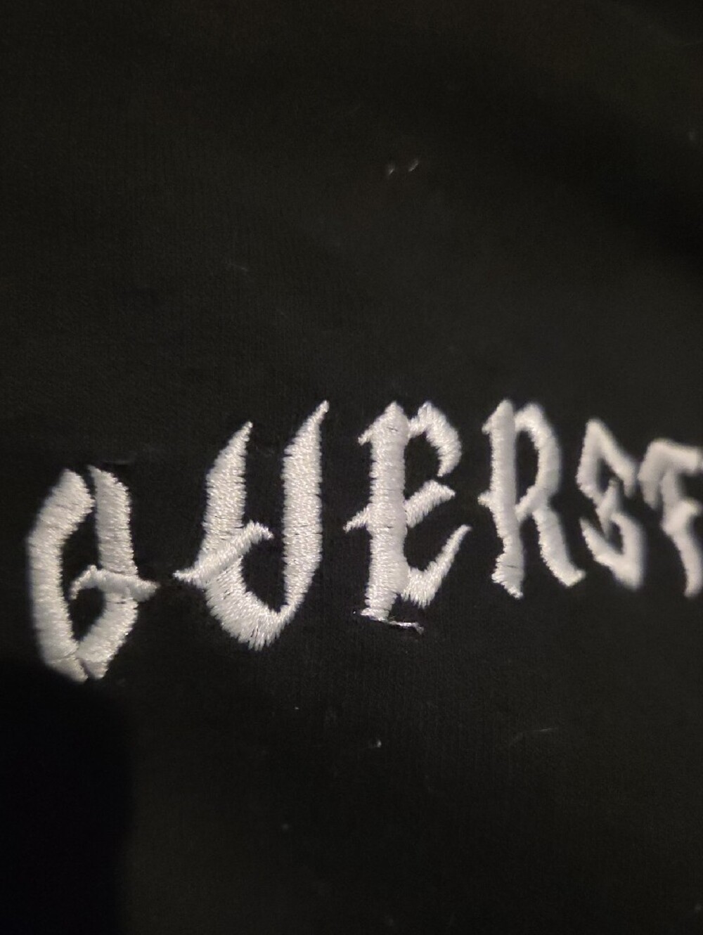 Black Graphic Hoodie with Front Script - Picture 5 of 5